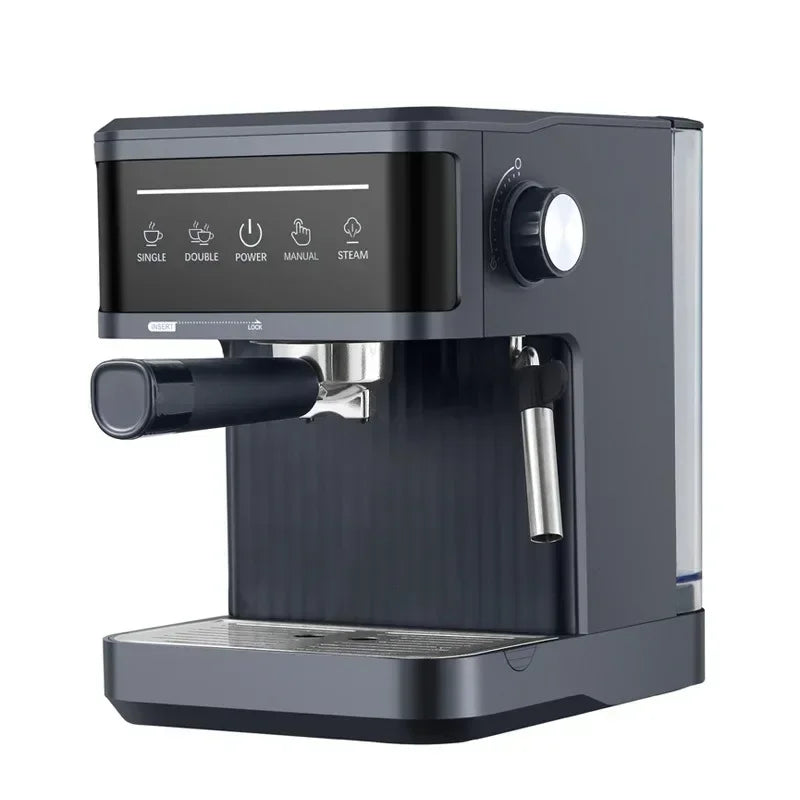 Electric Espresso Maker Professional Italian Espresso Coffee Maker Semi Italian Cappuccino Milk Frother Coffee Machines 20Bar