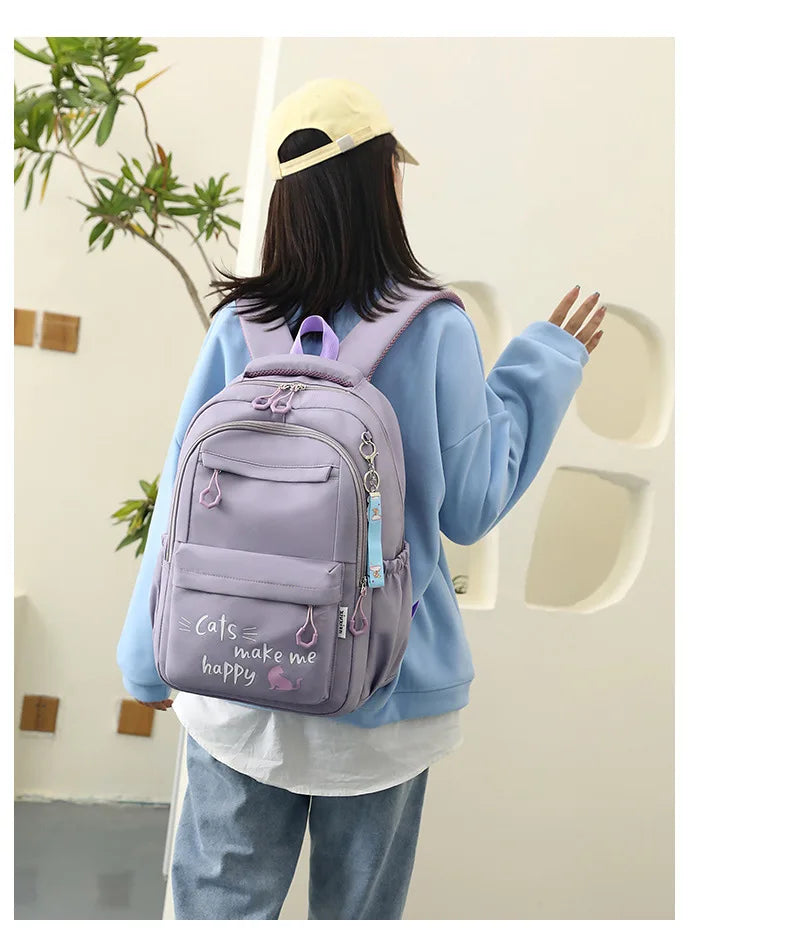 Backpack School Bag Girl Back Pack For Children Kid Child Teenager Female Class Schoolbag Primary Women Bagpack Teen Bookbag Kit