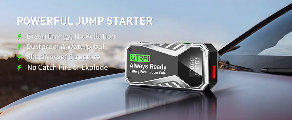 UTRAI Super Capacitor Car Jump Starter Super Safe Battery Less Quick Charge 1000A Portable For Emergency Booster Starting Device