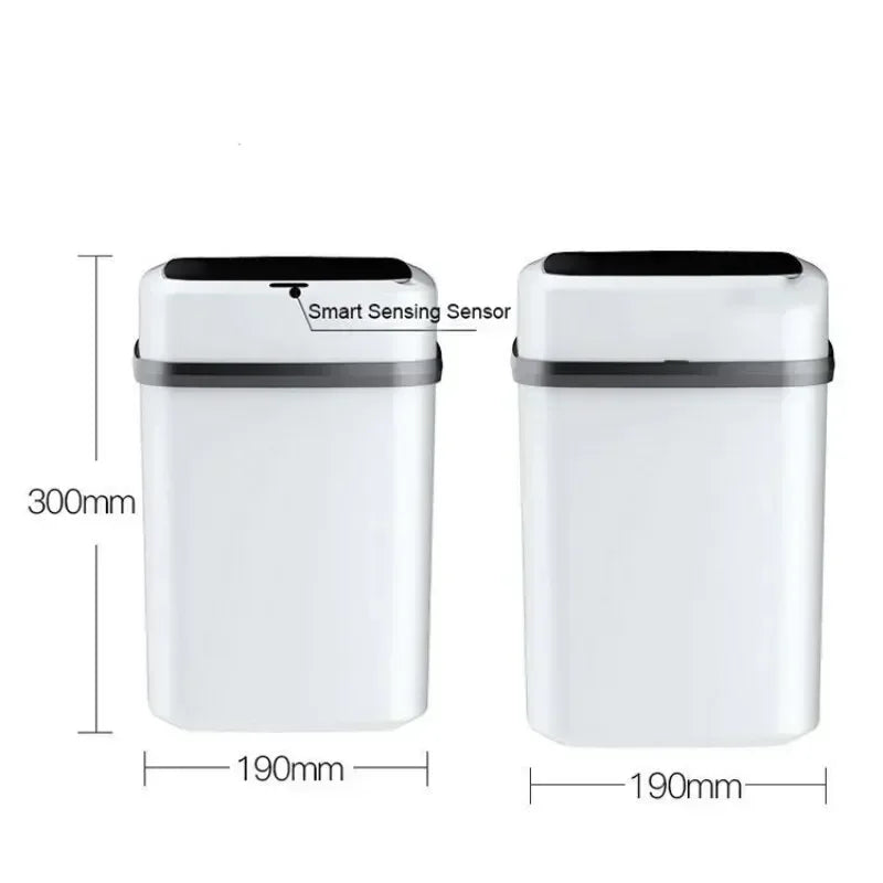 Smart Sensor 13L Trash Can 2025 - Touch-Activated Automatic Lid Bathroom Kitchen Toilet, Waterproof Waste Organizer