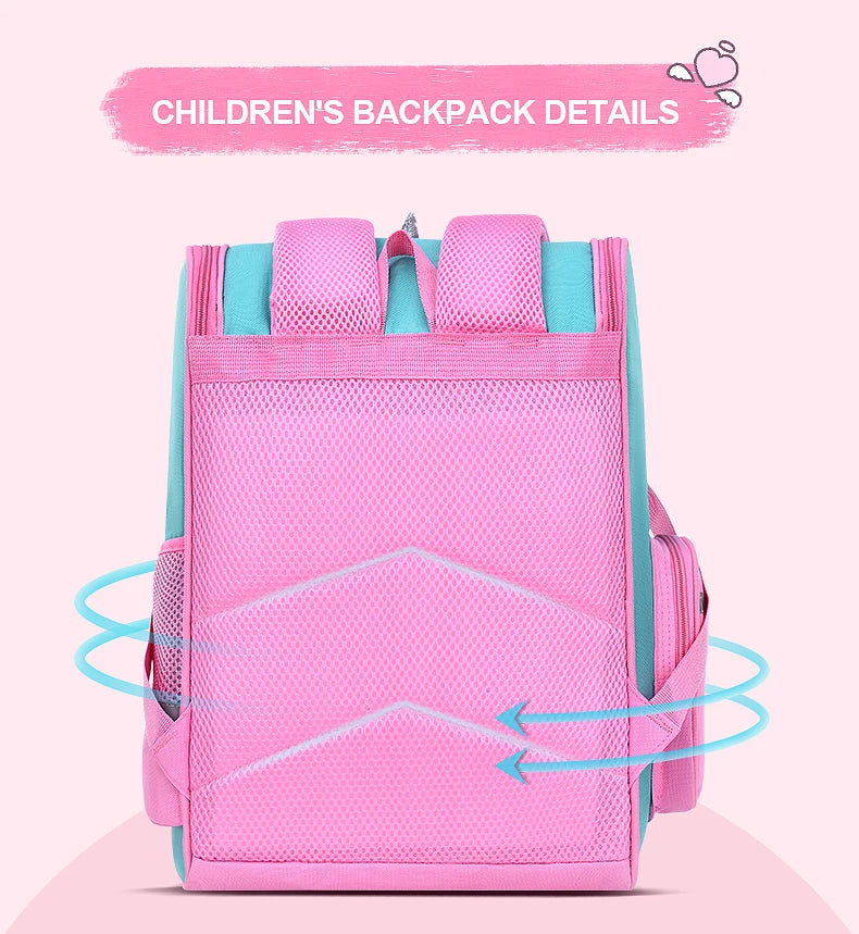 New elementary school students schoolbag shoulders backpack 6-12 years old one, two, three, four, five, six grades waterproof le