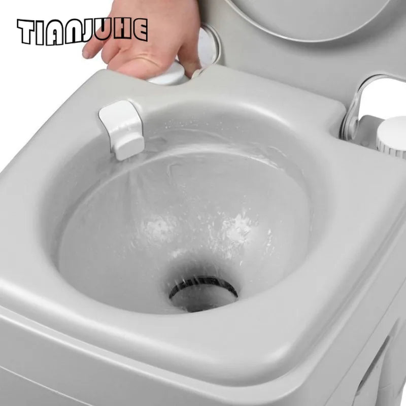 Upgraded T Portable Toilet Ship Toilet, Outdoor Water Saving, Mobile Portable Odor Prevention, 20L, CHH