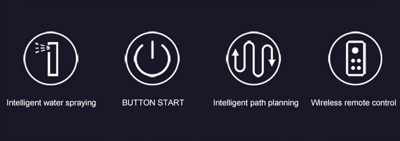 2024 New Intelligent Water Spray Window Cleaning Robot Home Fully Automatic Electric Remote Control Window Cleaning Tool