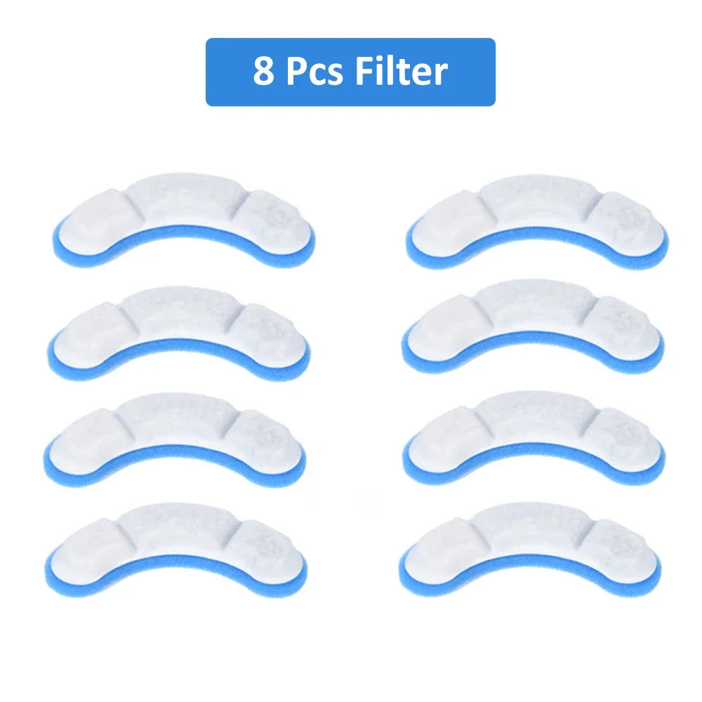 Pet water fountain with automatic filter, smart dispenser for cats, USB powered, automatic sensor