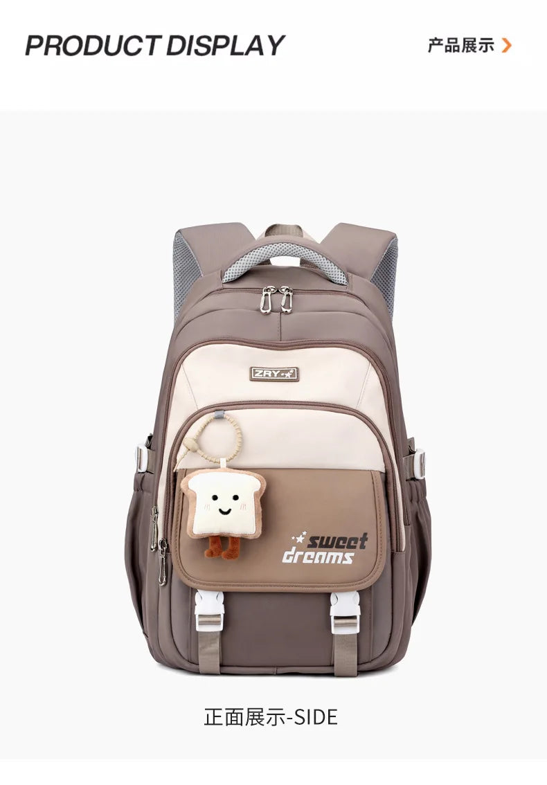 School Backpacks For Girls Large Capacity Middle School Backpack Lightweight Travel Bag School Bookbag College Student Backpack