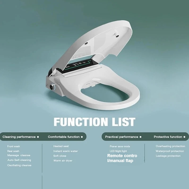 New Smart Toilet Cover Household Drying Instant Hot Seat Electric Heating Flusher Toilet Cover Toilet Seat Bidet Toilet Seat