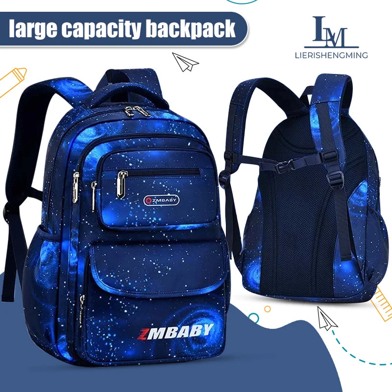 Back to School Adjustable Kids School Backpack for Boys Girls Lightweight Growth Design Waterproof Elementary Primary school Boo