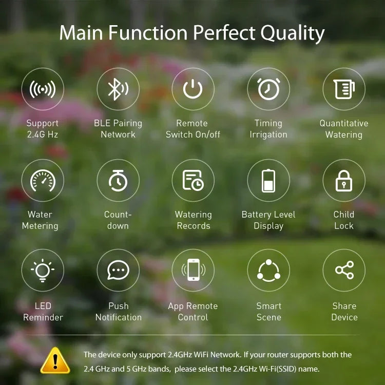 Tuya Smart Wifi Irrigation Water Timer Drip Irrigation Valve Controller Smart Water Valve for Home Garden