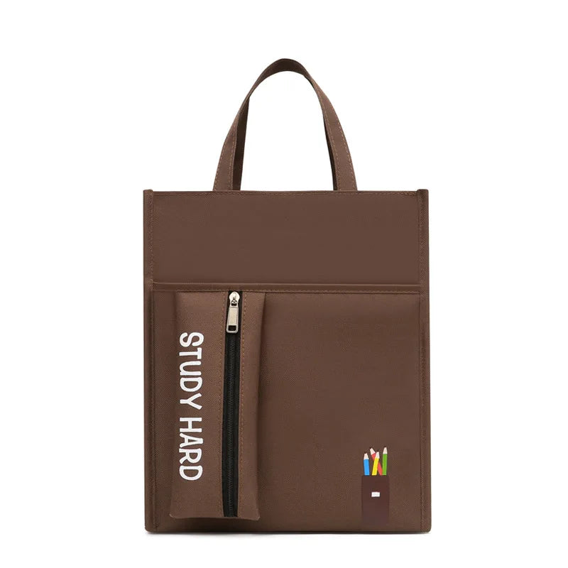 School supplies student tote bag children art bag document bag pink canvas tutoring bag school-bags-for-girls Tutorial Bags