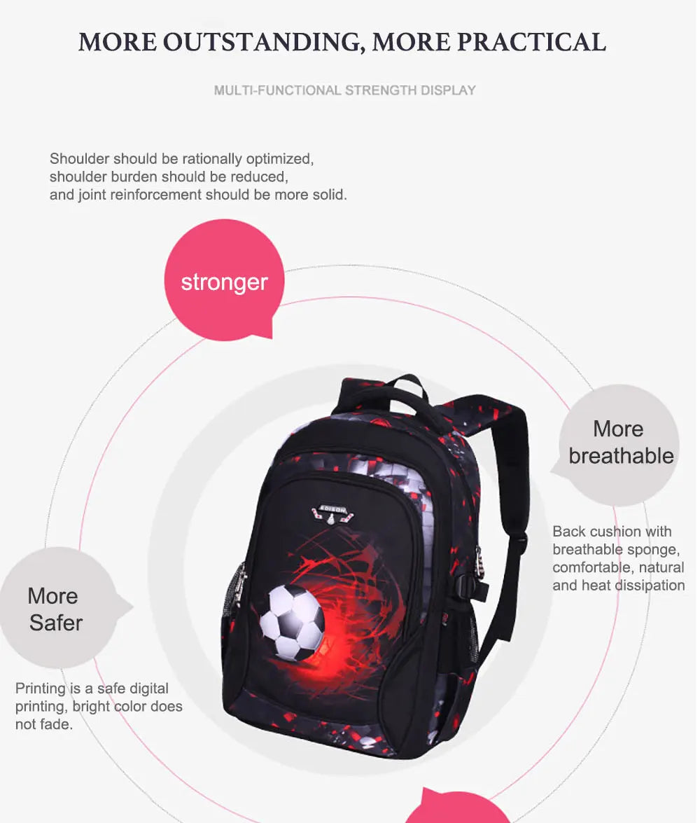 School backpack for children schoolbag cute anime backpack travel school bags for teenage boys mochila escolar infantil menino