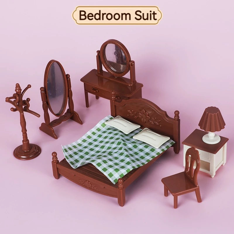 Children's simulated play house mini toy model ornaments