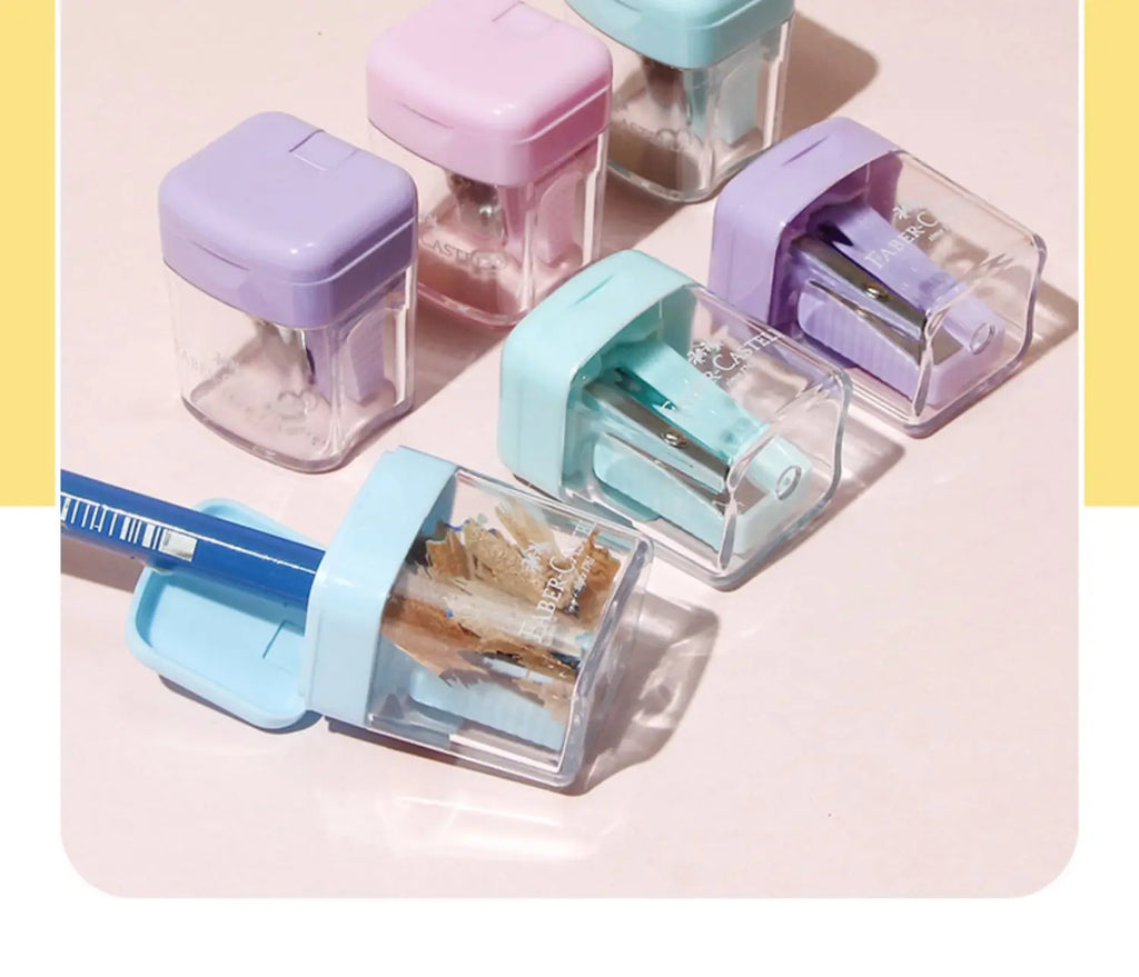 Faber Castell Pencil Sharpener for School Students Garbage-shape Children Small Pencil Color Pencil Sharpener School Supplies