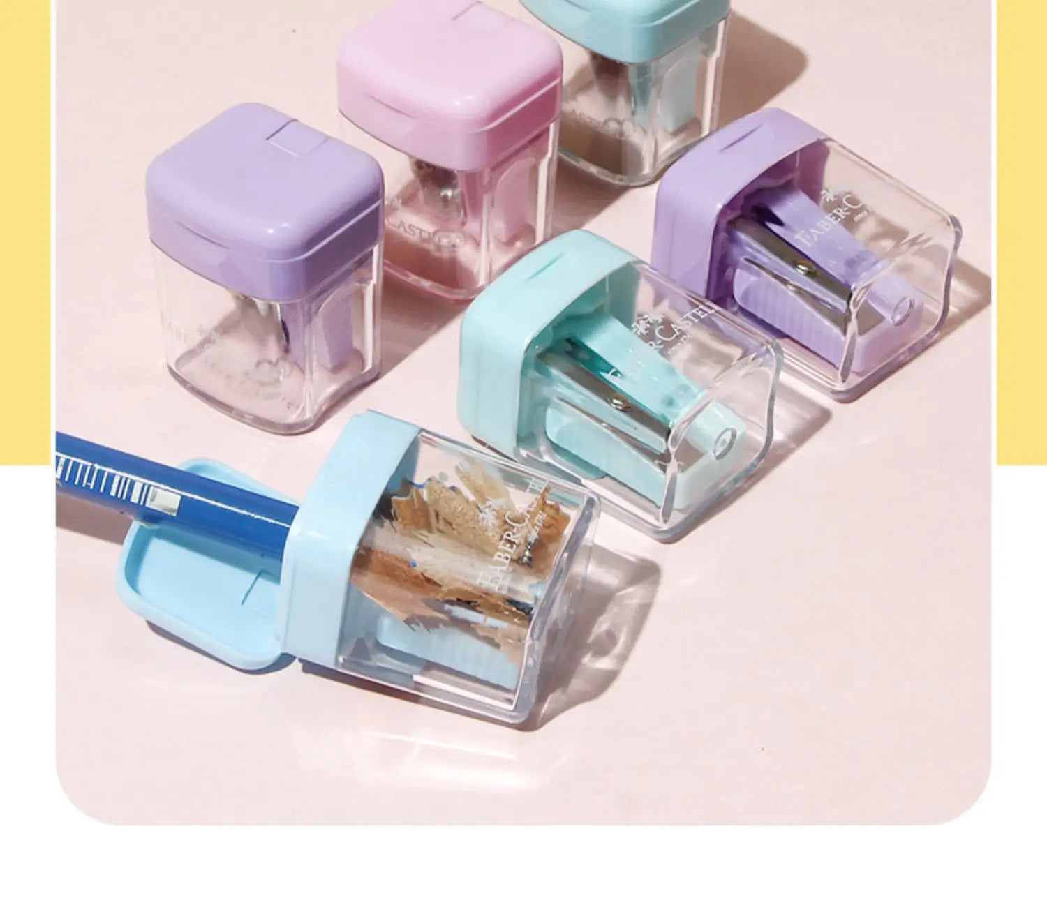 Faber Castell Pencil Sharpener for School Students Garbage-shape Children Small Pencil Color Pencil Sharpener School Supplies