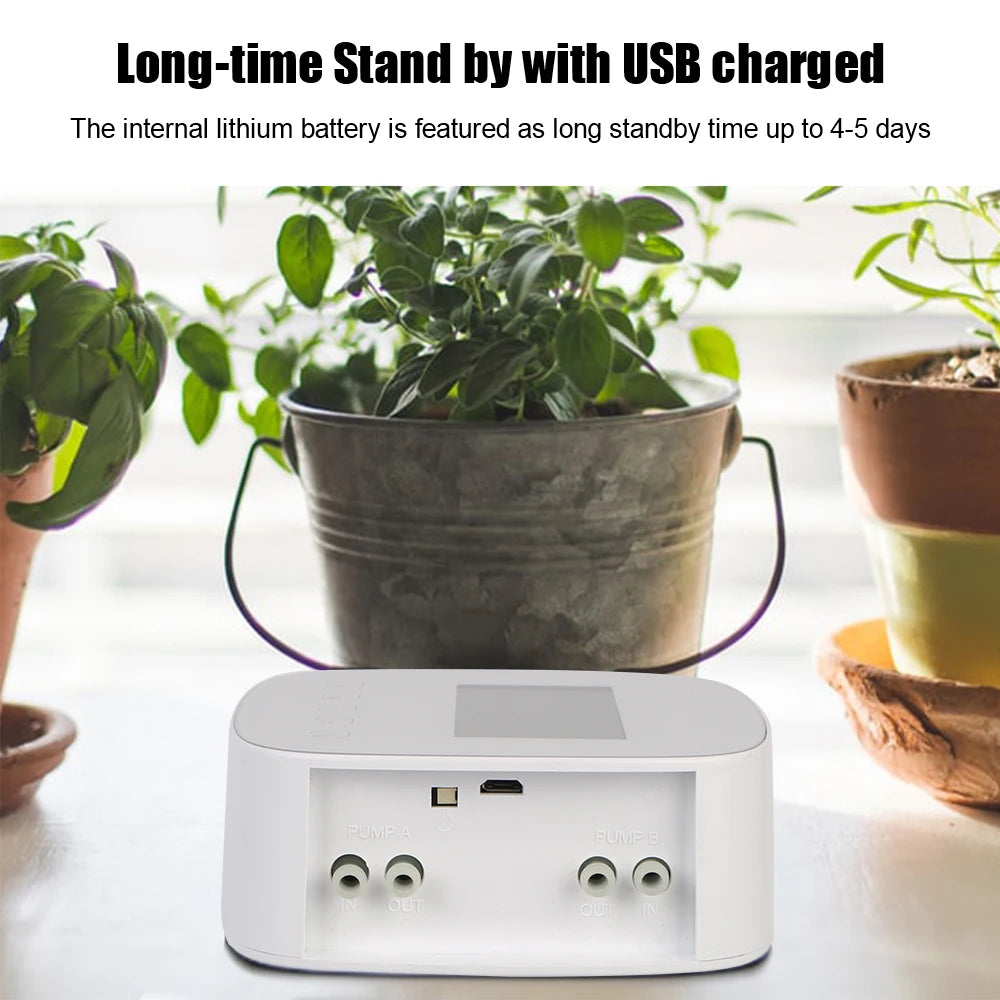 Intelligent Automatic Water Timer WiFi Tuya Micro-drip Irrigation Controller Digital Watering Irrigation Timer with Solar Panel