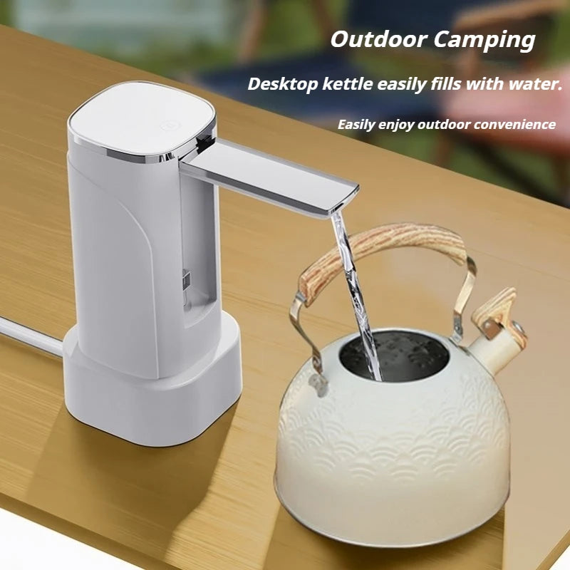 Intelligent Display Dual-use Foldable Automatic Water Pump Intelligent Quantitative Electric Water Dispenser for Bottled Water
