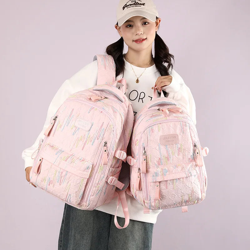 Fresh Backpack large capacity school bag with good-looking Cute and Sweet Backpacks for Middle School and College Students 2 Siz