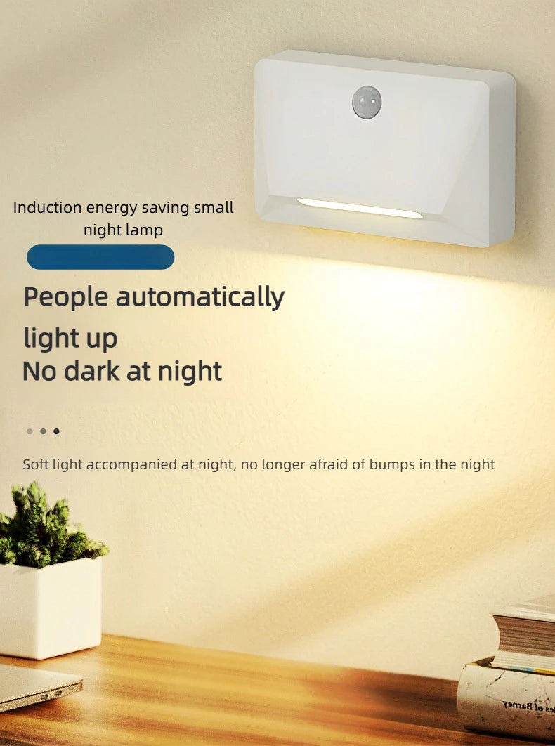 Smart Motion Activated Wall Light - 2200mAh USB-C Fast Charge, 3 Adjustable Brightness, Multi-Device Link for Indoor/Outdoor Security Lighting