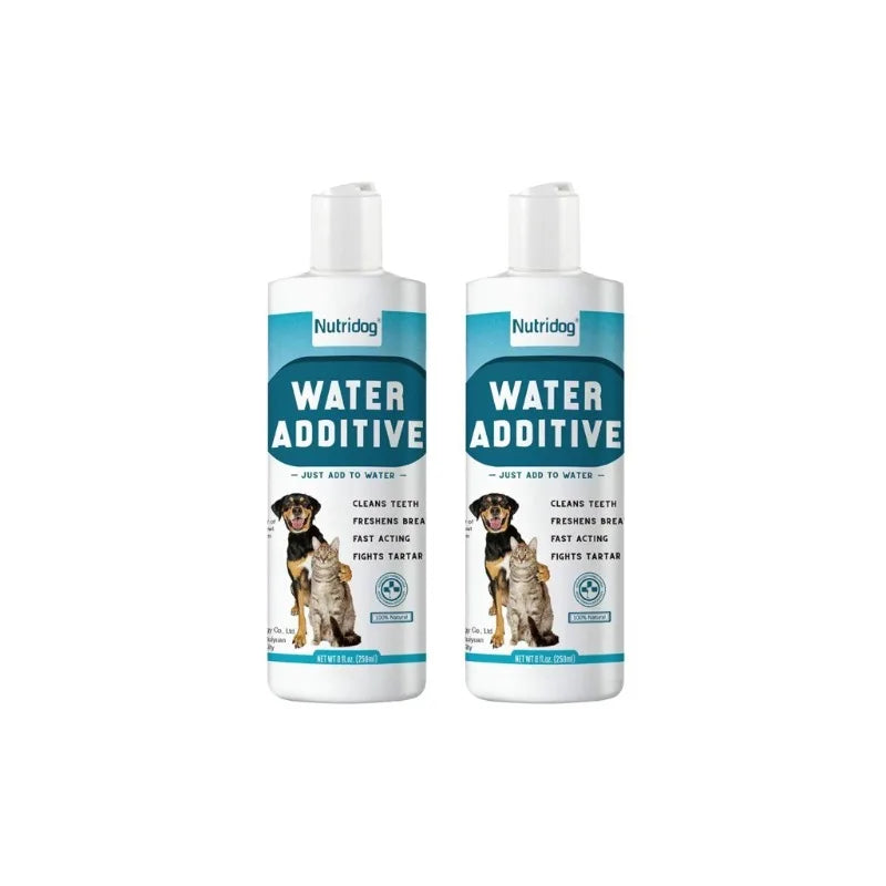 2 Pack Pet Dental Care Water Additive for Decomposes dental plaque & cleans teeth for Dogs & Cats