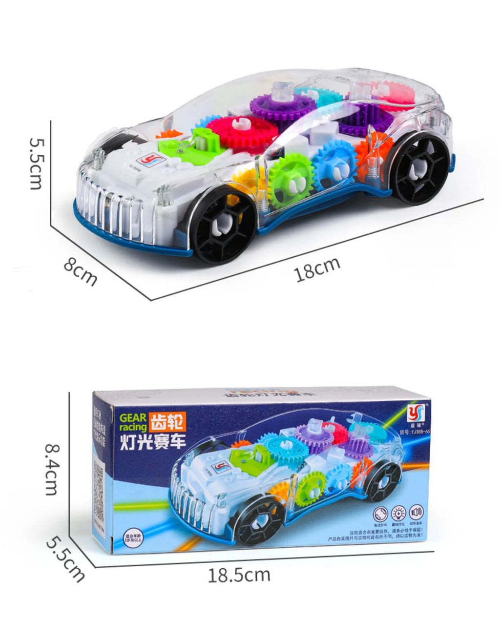 Baby toys Toddler Police Car Electric Vehicle Toy Auto Driving Transparent Gears Music Lights Cars Toys for Kids Boys