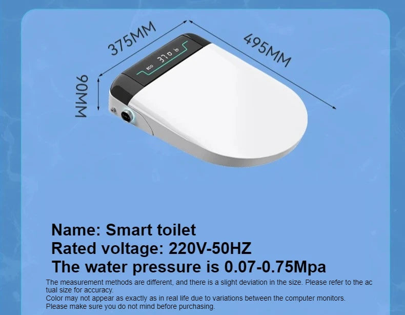 New Smart Toilet Cover Household Drying Instant Hot Seat Electric Heating Flusher Toilet Cover Toilet Seat Bidet Toilet Seat