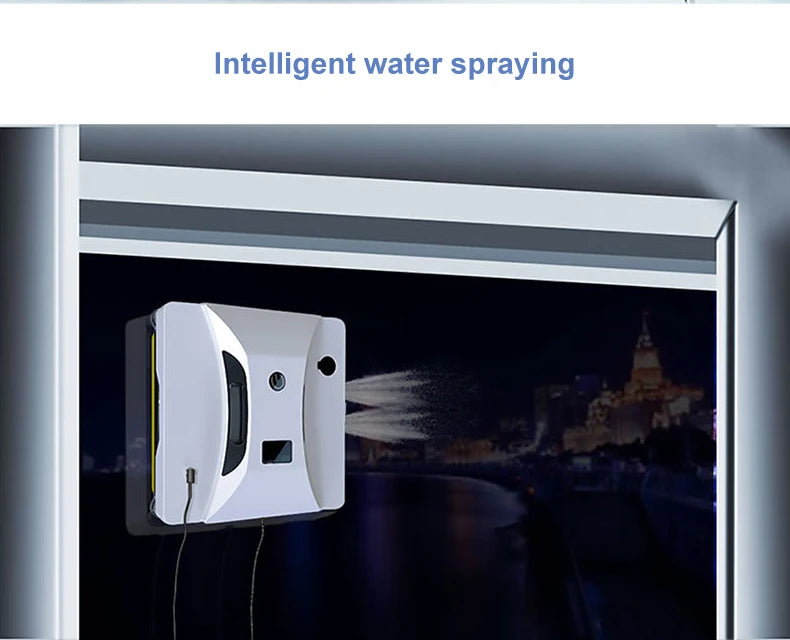2024 New Intelligent Water Spray Window Cleaning Robot Home Fully Automatic Electric Remote Control Window Cleaning Tool