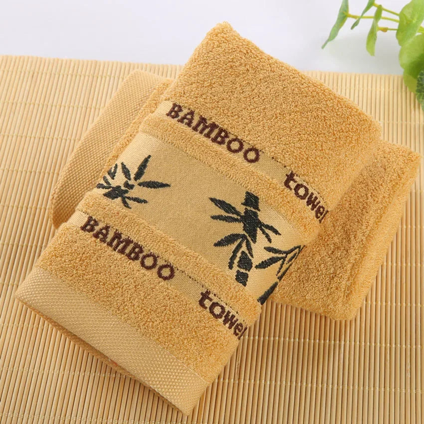 Bamboo Fiber Towels Set Home Bath Towels for Adults Face Towel  Thick Absorbent  Luxury Bathroom Towels Toalha De Praia