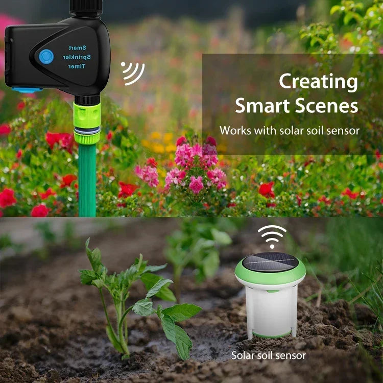 Tuya Smart Wifi Irrigation Water Timer Drip Irrigation Valve Controller Smart Water Valve for Home Garden