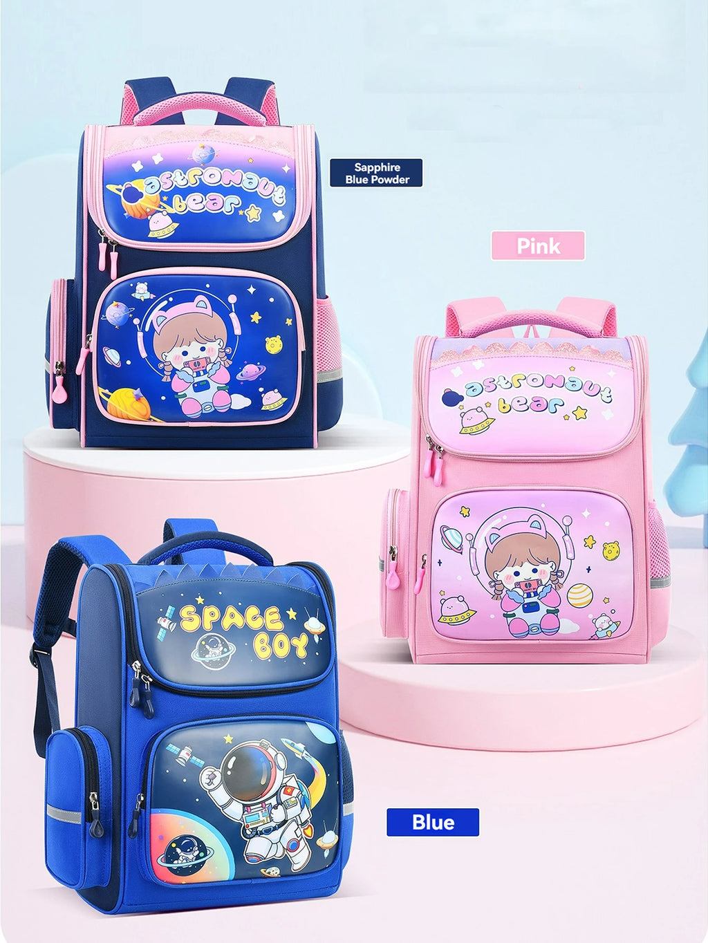 Children's elementary school students schoolbag girls 1, 2, 3, 4, 5, 6 grades 6-12 years old shoulders backpack cute waterproof