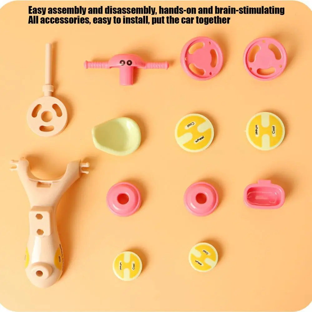 Small Tricycle Assembly Tricycle Toy Creative Inertia Tricycle Push And Go Vehicle For Boys And Girls Fine Motor Skill Toy Car