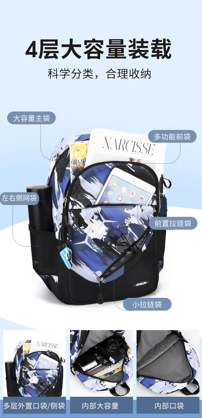 2024 Waterproof Children school Backpack School Bags Boys kids Schoolbag primary School backpack Kids Book Bag mochila1-6 garde