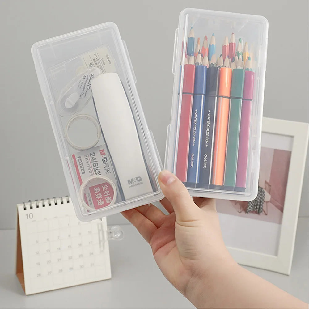 LOLEDE Pencil Cases Useful School Supplies Kawaii Stationery Organizer Bag Astethic Holster DIY Office Pen Box Kits Sacs Pen Box