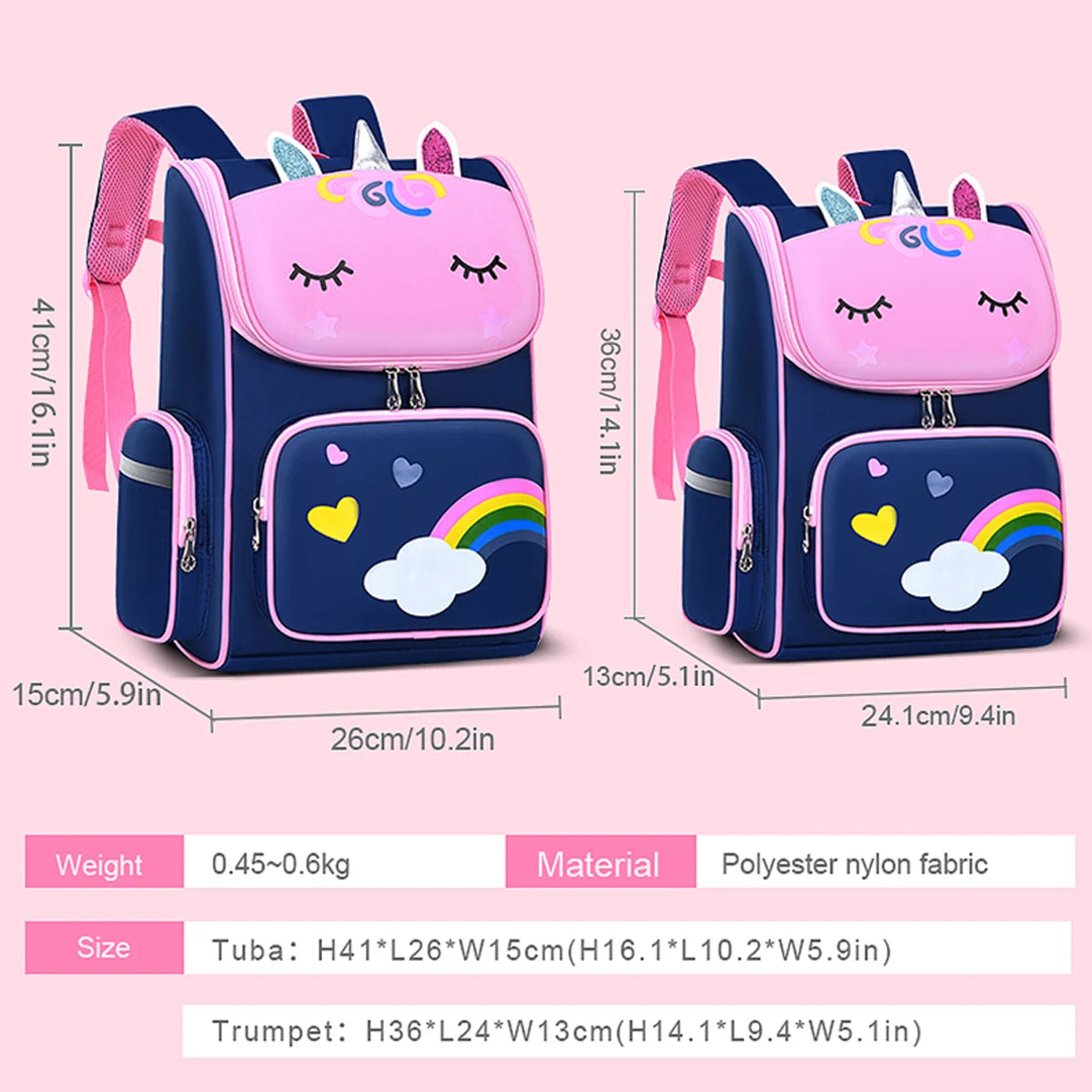 New elementary school students schoolbag shoulders backpack 6-12 years old one, two, three, four, five, six grades waterproof le