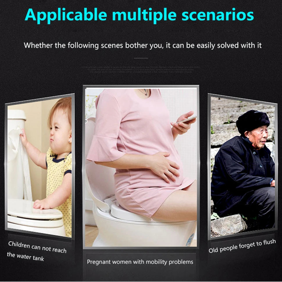 Bathroom Accessories Infrared Smart Wireless Flush Valve Household Defecation Sensor Flusher Toilet Automatic Flushing Sensor