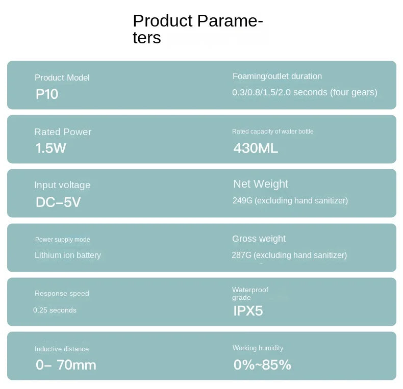 Smart Soap Dispenser 420ml Touchless Motion Sensor Washing Hand Device Wall-Mounted Liquid Soap Dispenser Liquid/Foam Model