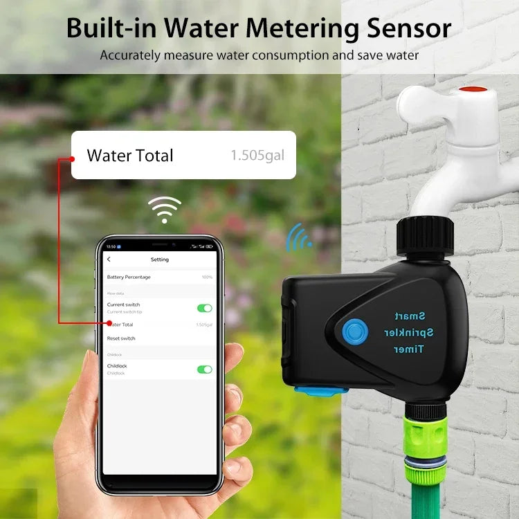 Tuya Smart Wifi Irrigation Water Timer Drip Irrigation Valve Controller Smart Water Valve for Home Garden