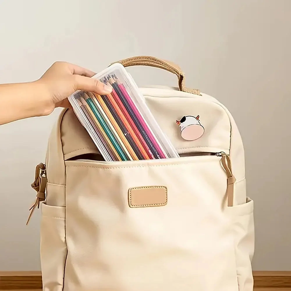 LOLEDE Pencil Cases Useful School Supplies Kawaii Stationery Organizer Bag Astethic Holster DIY Office Pen Box Kits Sacs Pen Box