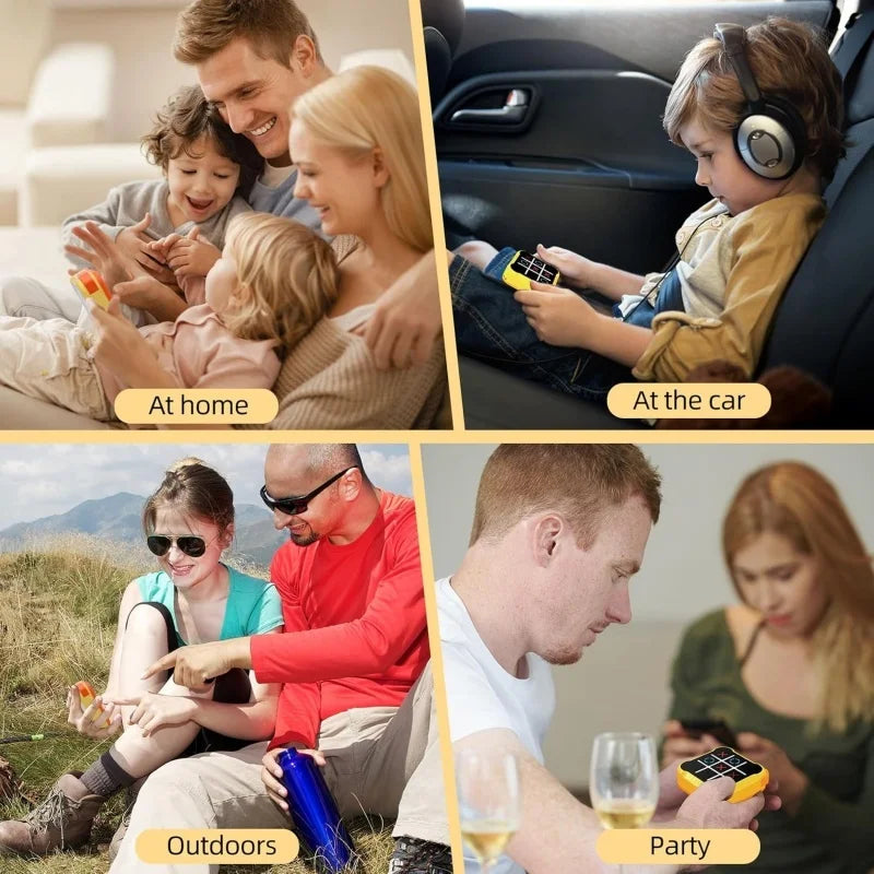 3 In 1 Tic Tac Toe Board Game Children Electronic Toy Gifts Crosses Game Memory Training Portable Travel Games For Kids Adult