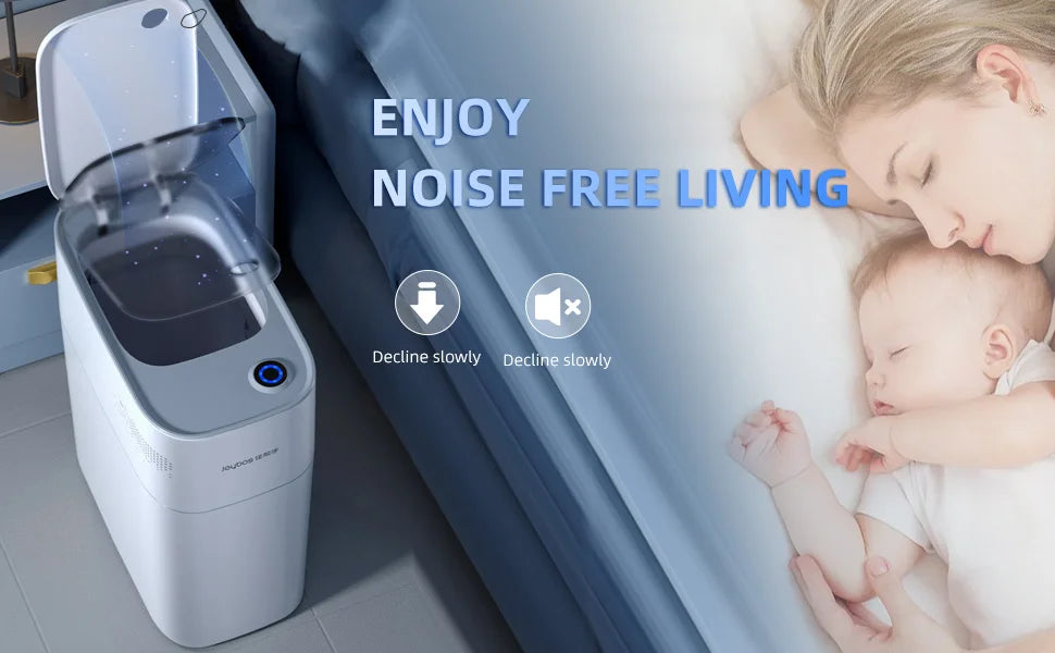 Smart Bathroom Electronic 15l Automatic Sensor  Without White Home basket for domestic toilets and bathrooms