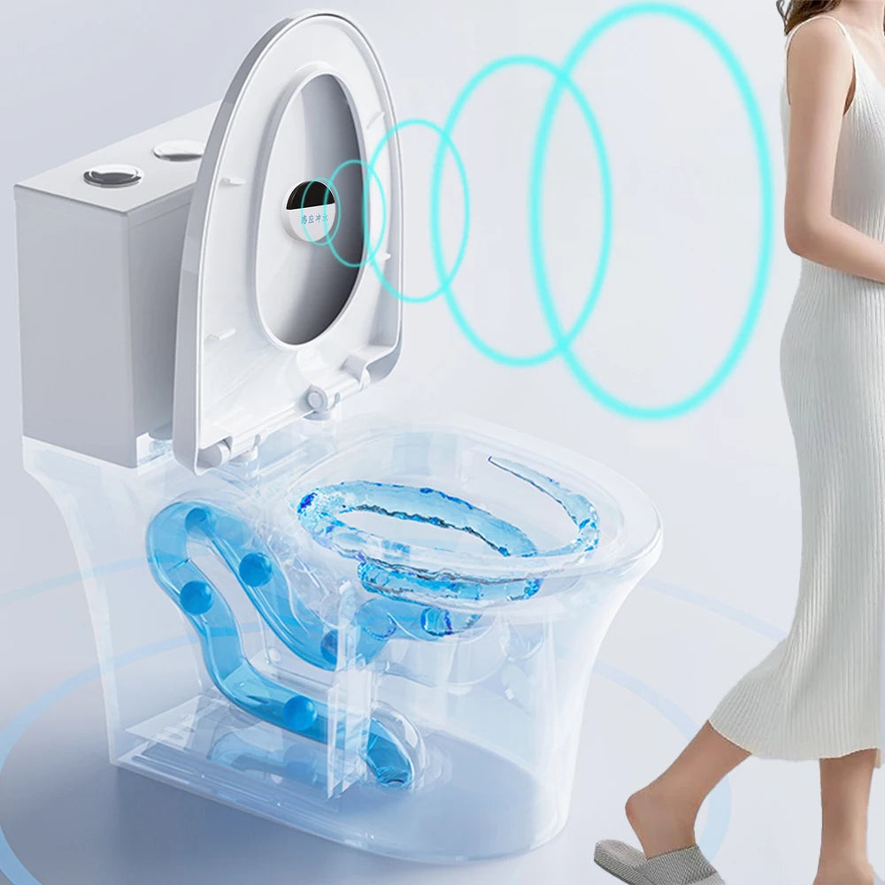 Bathroom Accessories Infrared Smart Wireless Flush Valve Household Defecation Sensor Flusher Toilet Automatic Flushing Sensor