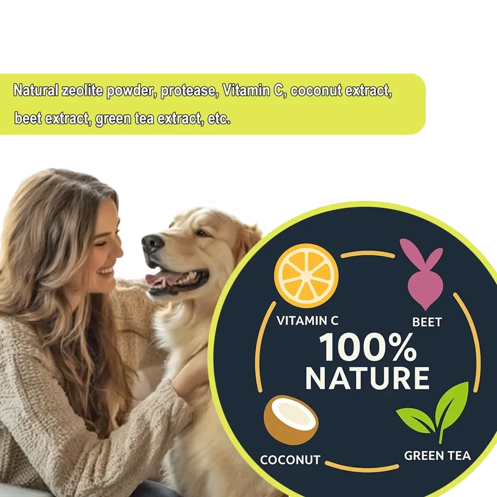 100g Beef Flavor Pet Dental Powder for Dogs & Cats – Advanced Tartar & Plaque Control, Fresh Breath, Oral Health Support