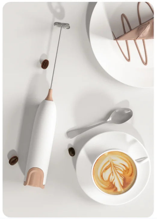 Electric Milk Frother Kitchen Drink Foamer Whisk Mixer Stirrer Coffee Cappuccino Creamer Whisk Frothy Blend Whisker Egg Beater