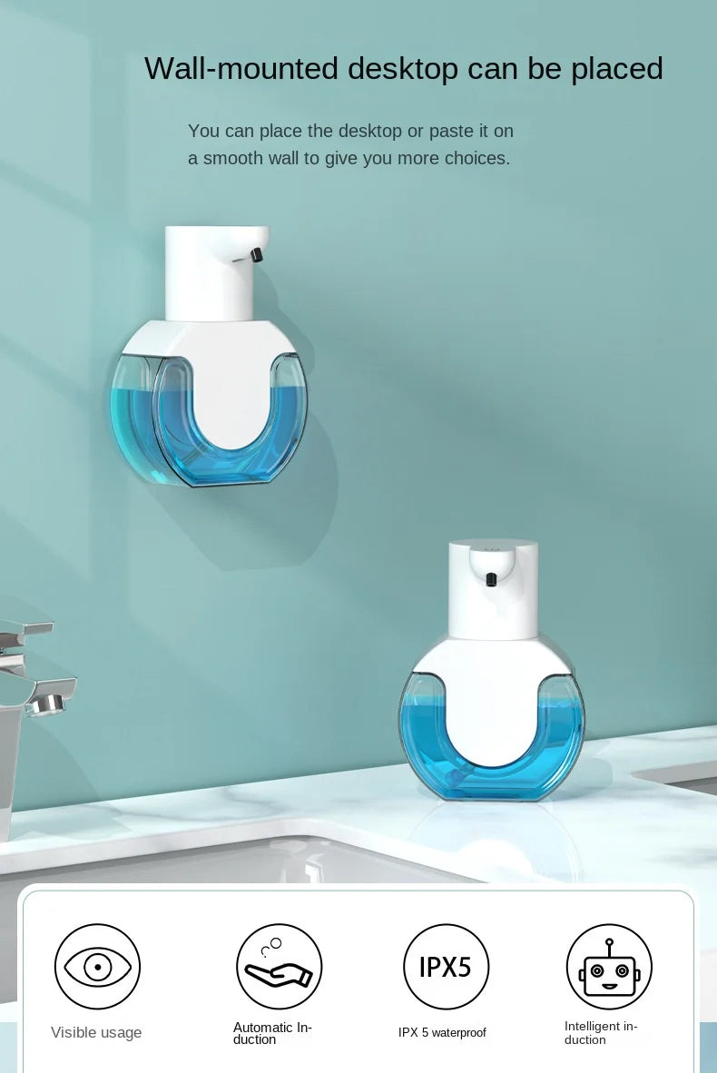 Smart Soap Dispenser 420ml Touchless Motion Sensor Washing Hand Device Wall-Mounted Liquid Soap Dispenser Liquid/Foam Model
