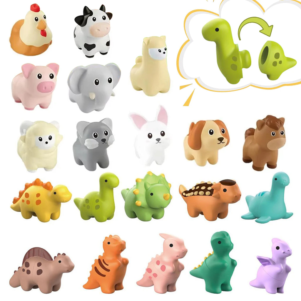 Montessori animal Matching Game Toys，Enhance imagination and color recognition ability,Training Educational block game toy gift
