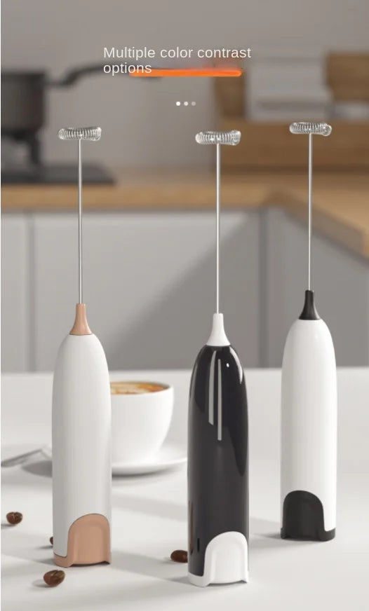 Electric Milk Frother Kitchen Drink Foamer Whisk Mixer Stirrer Coffee Cappuccino Creamer Whisk Frothy Blend Whisker Egg Beater