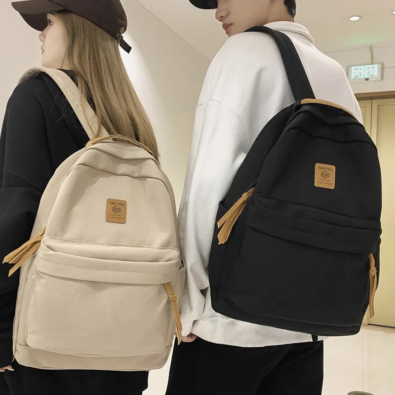 School Backpack for Men Women College Bookbag Lightweight Black Backpack Rucksack Casual Daypack School Bag for Boys Girls