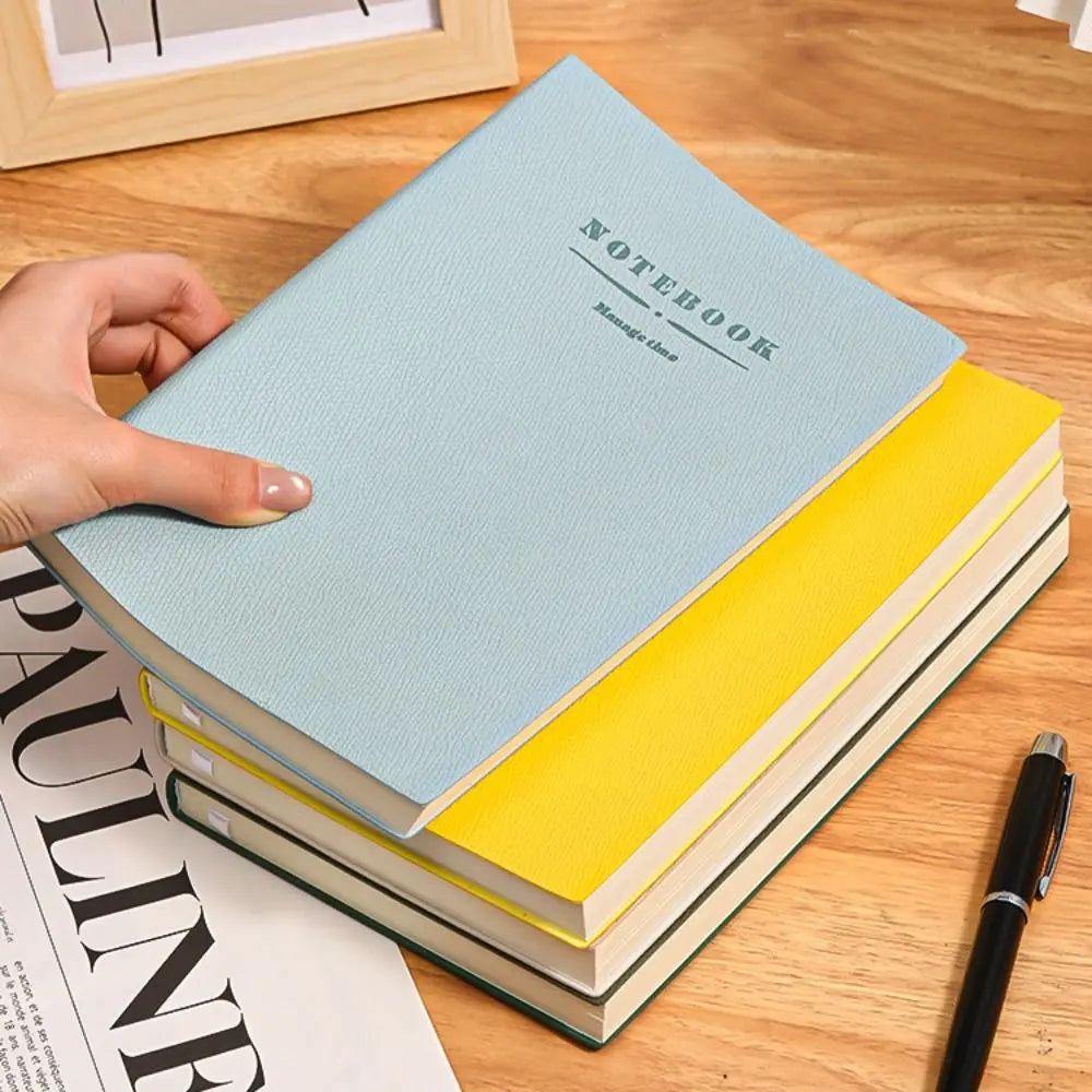 School Supplies PU Cover Soft Leather Notebook Journals Writing Pads a4 a5 Office Notebook Diary Book Stationery Notebook School