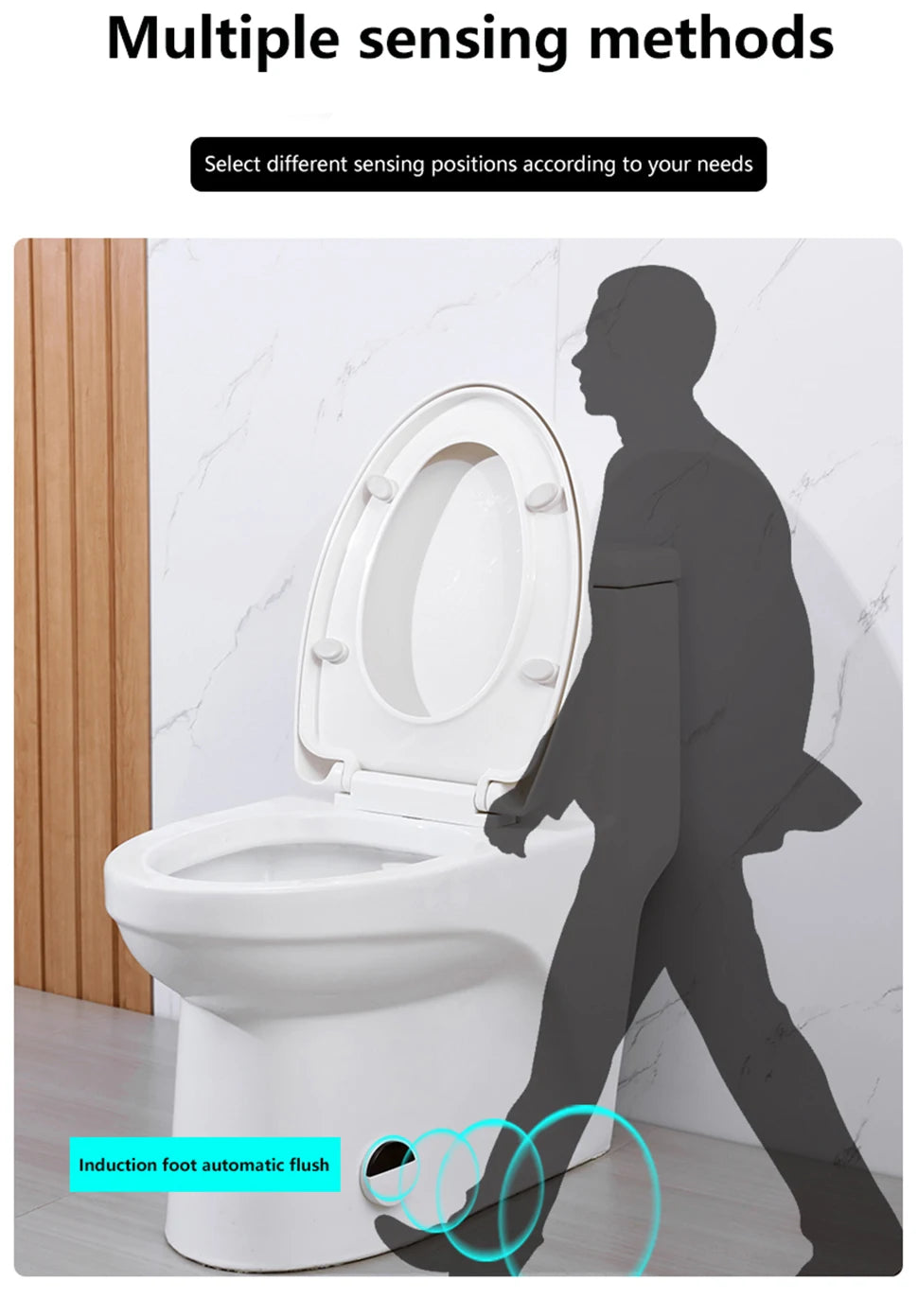 Bathroom Accessories Infrared Smart Wireless Flush Valve Household Defecation Sensor Flusher Toilet Automatic Flushing Sensor