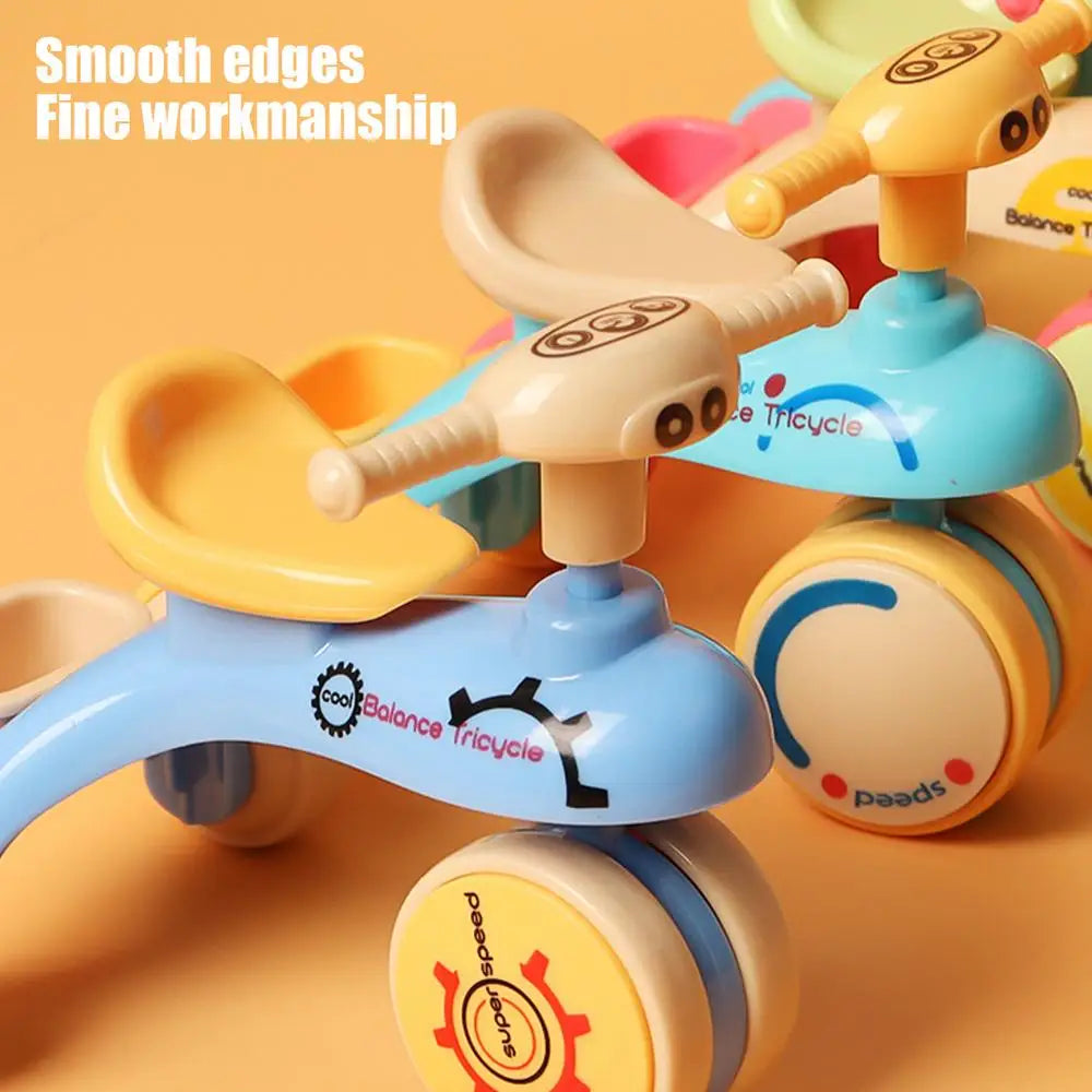 Small Tricycle Assembly Tricycle Toy Creative Inertia Tricycle Push And Go Vehicle For Boys And Girls Fine Motor Skill Toy Car