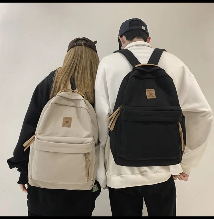 School Backpack for Men Women College Bookbag Lightweight Black Backpack Rucksack Casual Daypack School Bag for Boys Girls