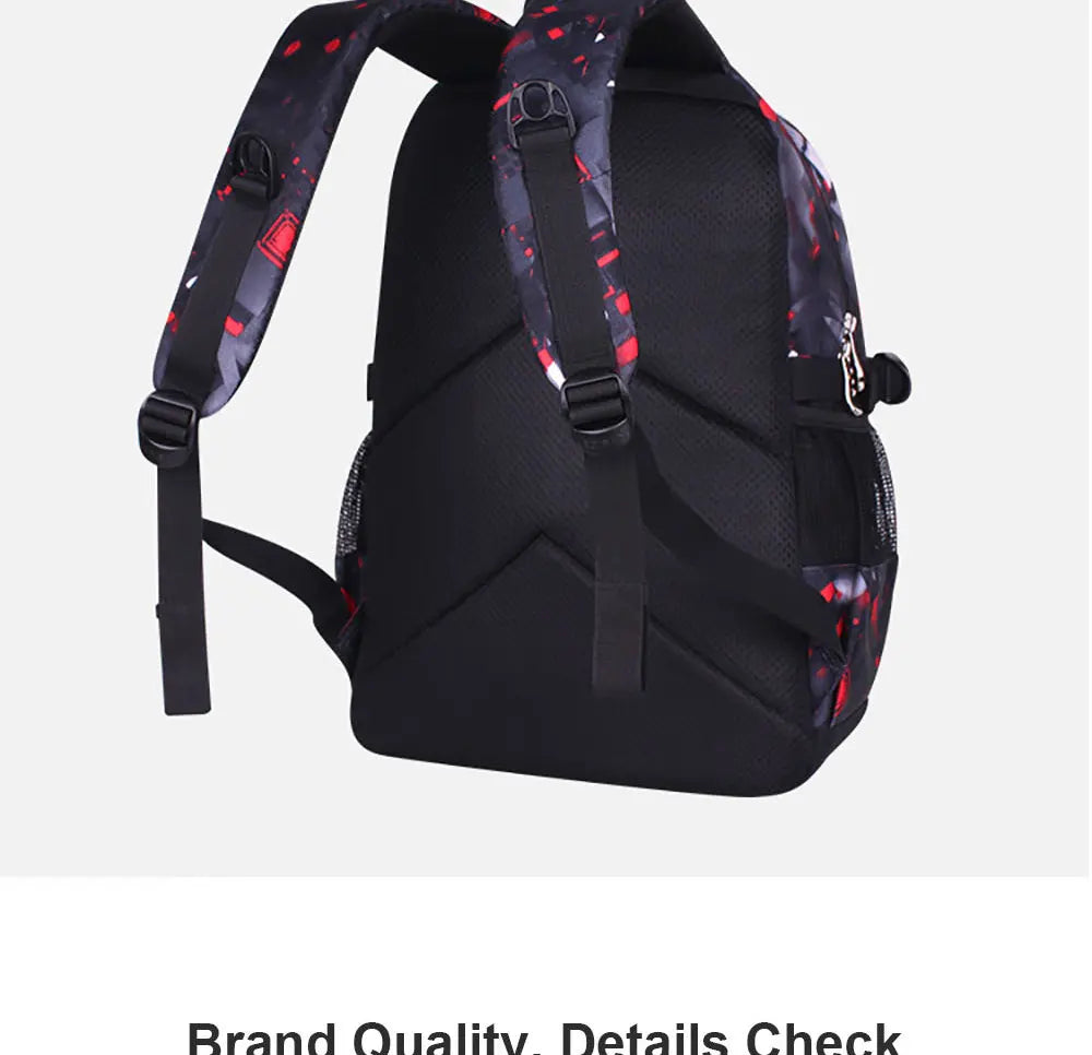 School backpack for children schoolbag cute anime backpack travel school bags for teenage boys mochila escolar infantil menino